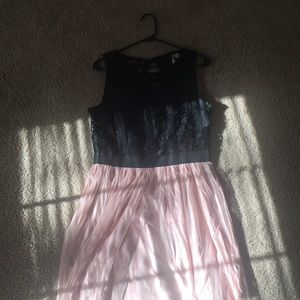 Lace tulle dress